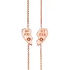 The Last Line Best Friends Heart Bracelet Set