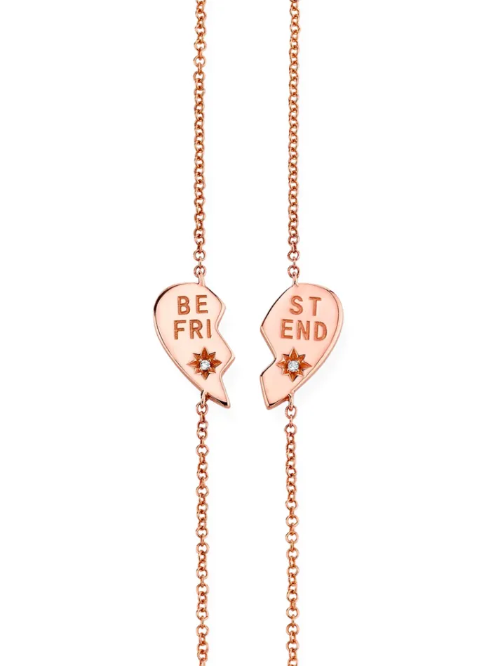 The Last Line Best Friends Heart Bracelet Set