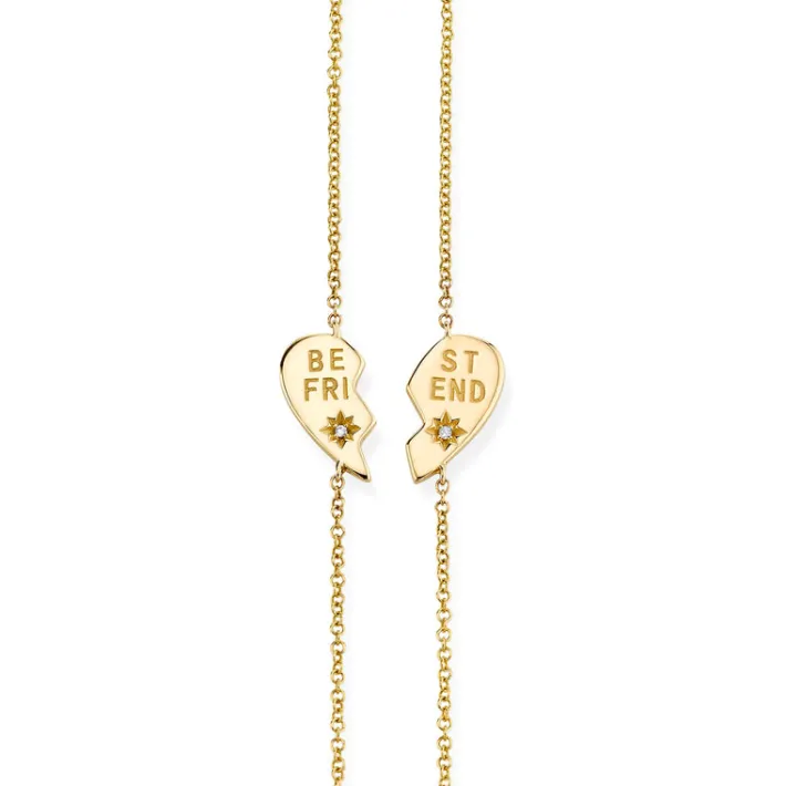 The Last Line Best Friends Heart Bracelet Set