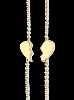 The Last Line Best Friends Heart Bracelet Set