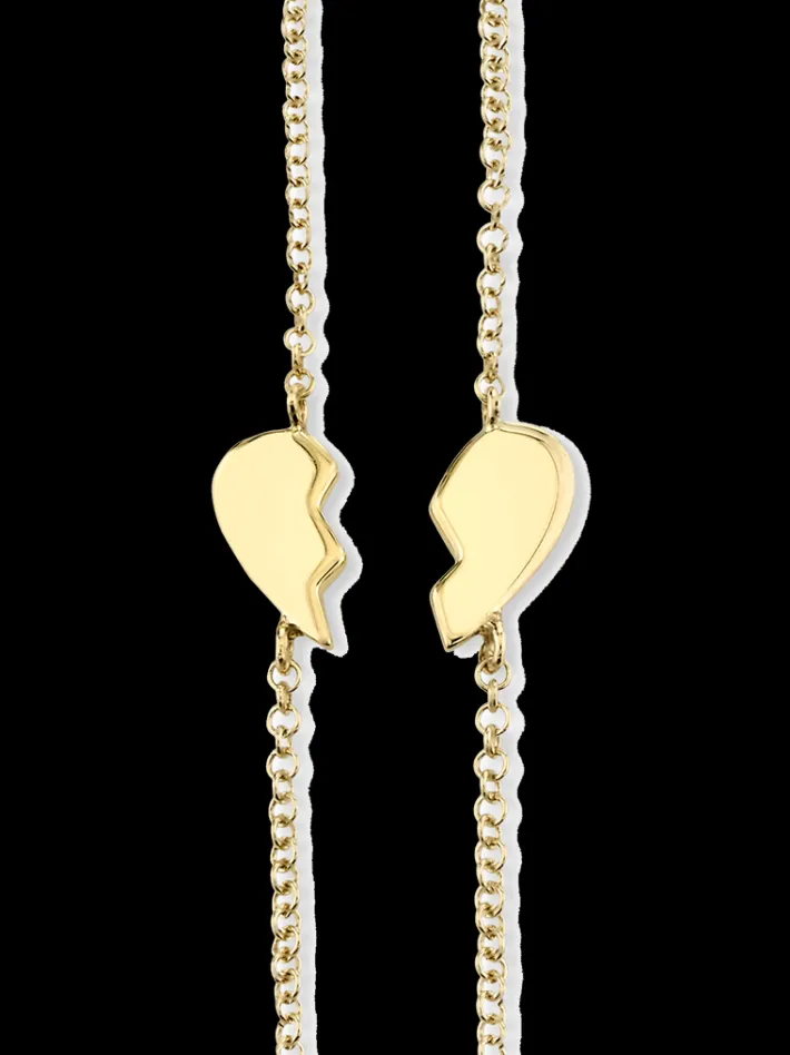 The Last Line Best Friends Heart Bracelet Set