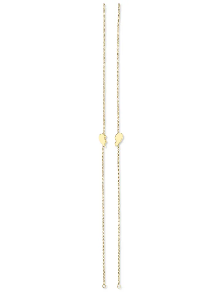 The Last Line Best Friends Heart Bracelet Set