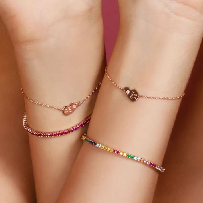 The Last Line Best Friends Heart Bracelet Set