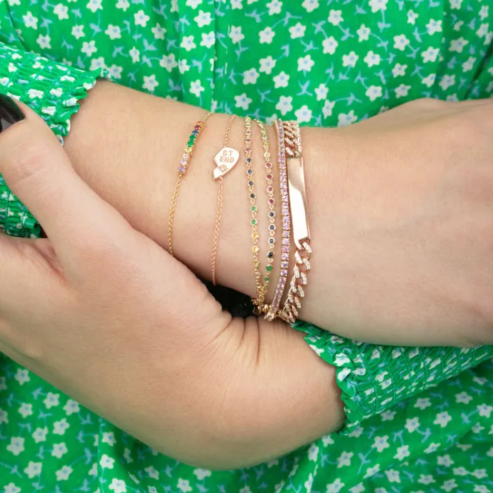 The Last Line Best Friends Heart Bracelet Set