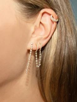 The Last Line Bezel Drop Earring