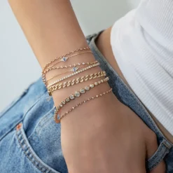 The Last Line Bezel Link Bracelet