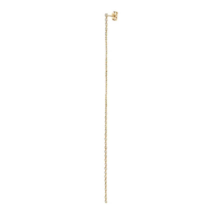 The Last Line Bezel Shoulder Duster Earring