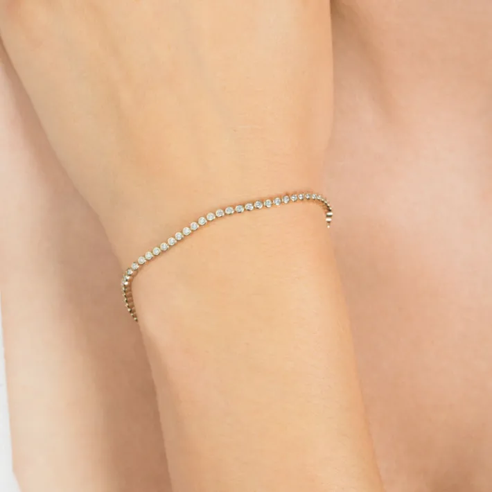 The Last Line Bezel Tennis Bracelet