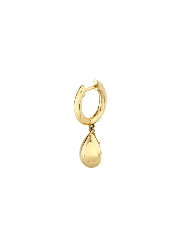 The Last Line Bubble Teardrop Slim Hoop