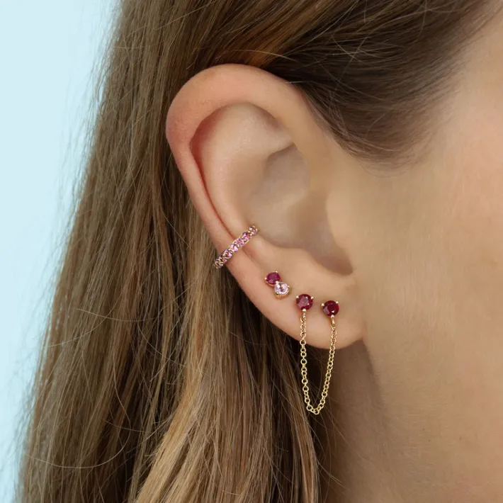 The Last Line Connected Stud Earring
