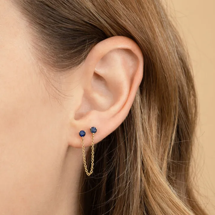 The Last Line Connected Stud Earring