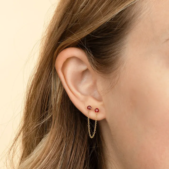 The Last Line Connected Stud Earring