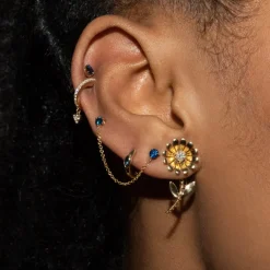 The Last Line Connected Stud Earring