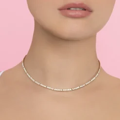 The Last Line Crescent Eternity Necklace