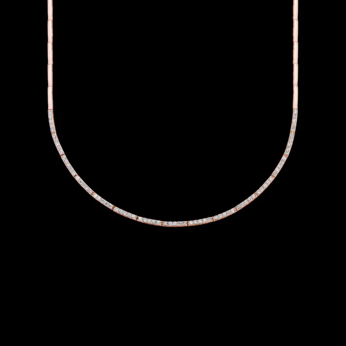 The Last Line Crescent Eternity Necklace