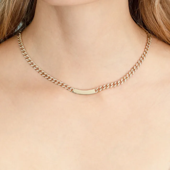 The Last Line Curb Link ID Necklace