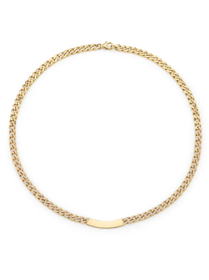 The Last Line Curb Link ID Necklace