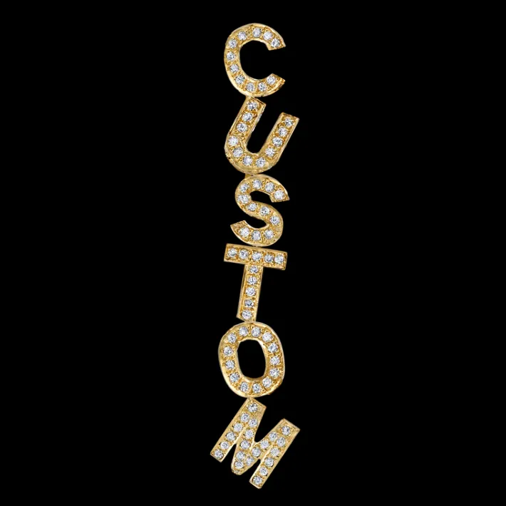 The Last Line Custom Earring Letters