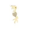 The Last Line Custom Heart and Zodiac Earring