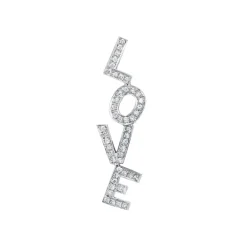 The Last Line Custom Lettering Earring