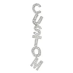 The Last Line Custom Lettering Earring
