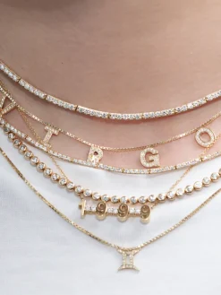 The Last Line Custom Mini Personalized Tennis Necklace
