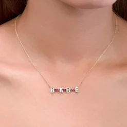 The Last Line Custom Mini Personalized Tennis Necklace