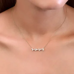 The Last Line Custom Mini Personalized Tennis Necklace
