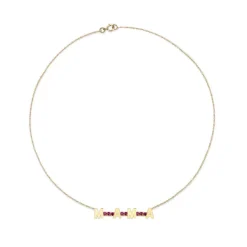 The Last Line Custom Mini Personalized Tennis Necklace