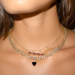 The Last Line Custom Mini Personalized Tennis Necklace