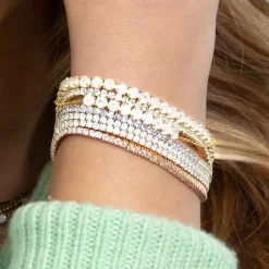 The Last Line Custom Mini Personalized Tennis Bracelet