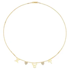 The Last Line Custom Zodiac Love Necklace