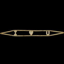 The Last Line Diamond I Love You Chain Bracelet