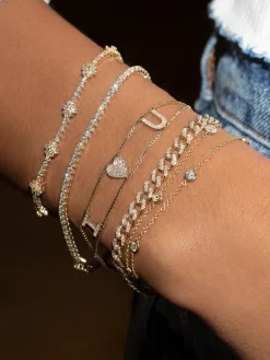 The Last Line Diamond I Love You Chain Bracelet