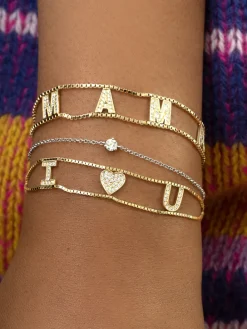 The Last Line Diamond I Love You Chain Bracelet