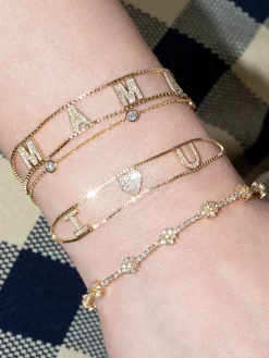 The Last Line Diamond I Love You Chain Bracelet