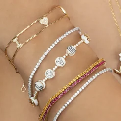 The Last Line Diamond I Love You Chain Bracelet