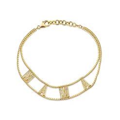 The Last Line Diamond Mama Chain Bracelet