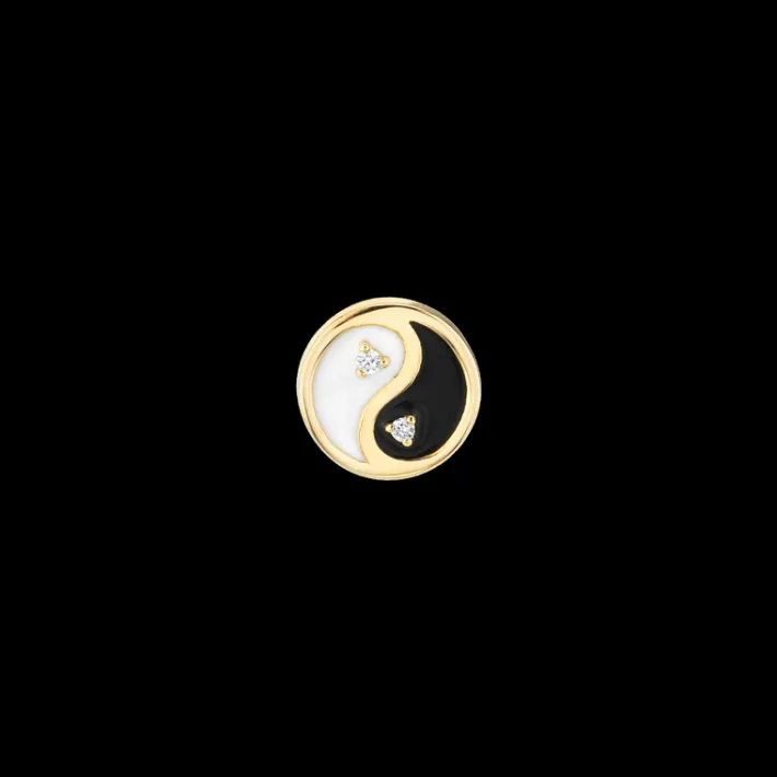 The Last Line Diamond Petite Yin Yang Stud