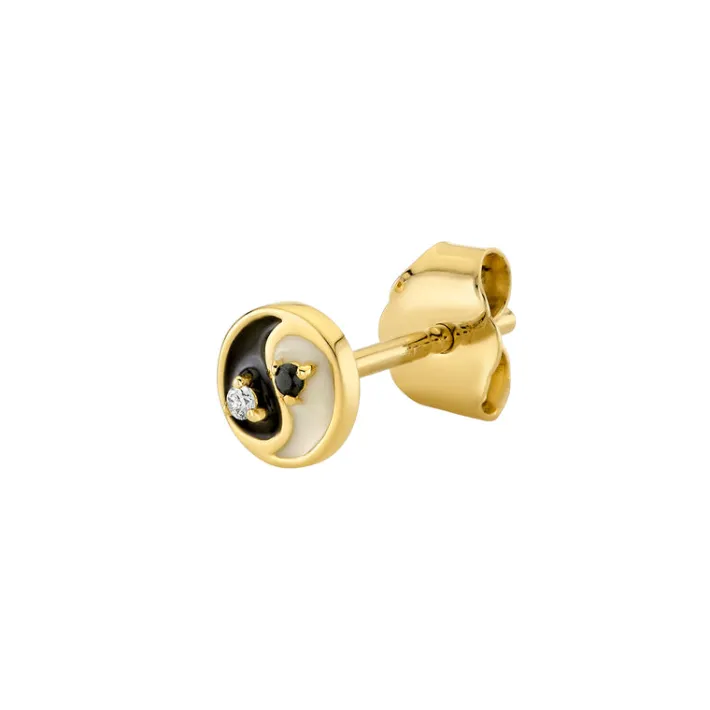 The Last Line Diamond Petite Yin Yang Stud