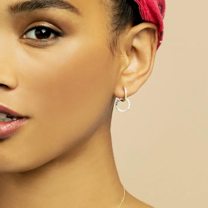 The Last Line Double Hoop Earring