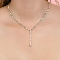 The Last Line Drop Tennis Necklace