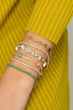 The Last Line Enamel Love Tennis Bracelet