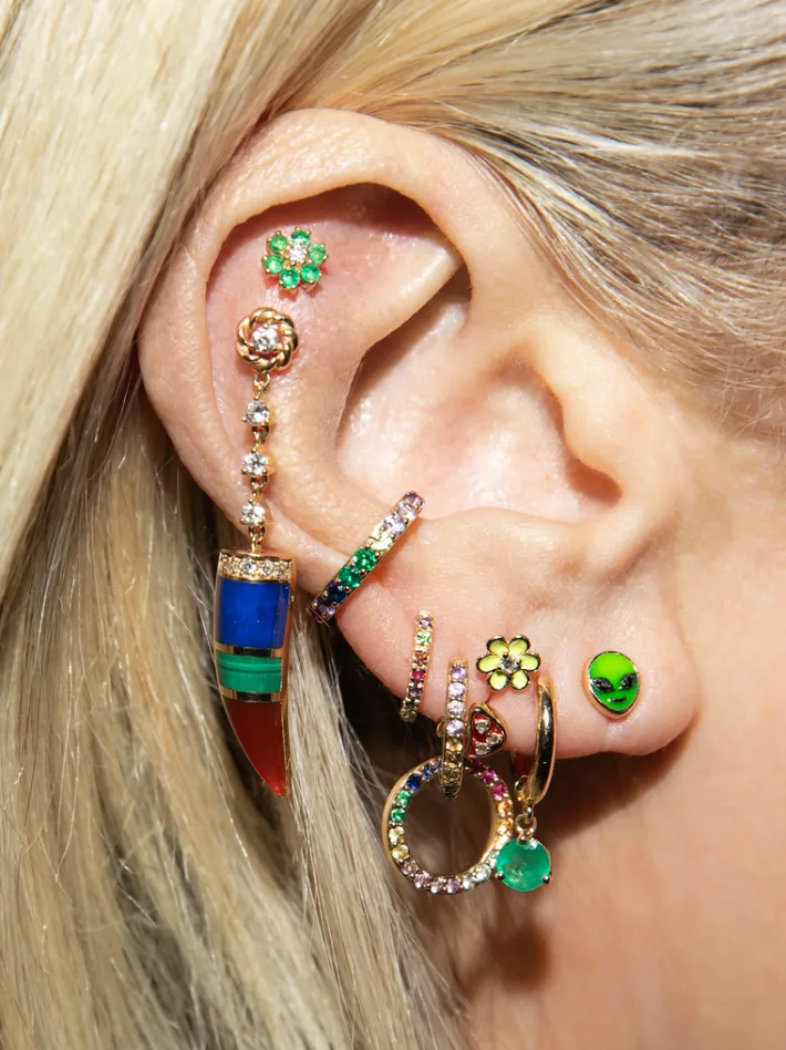 The Last Line Enamel Stud