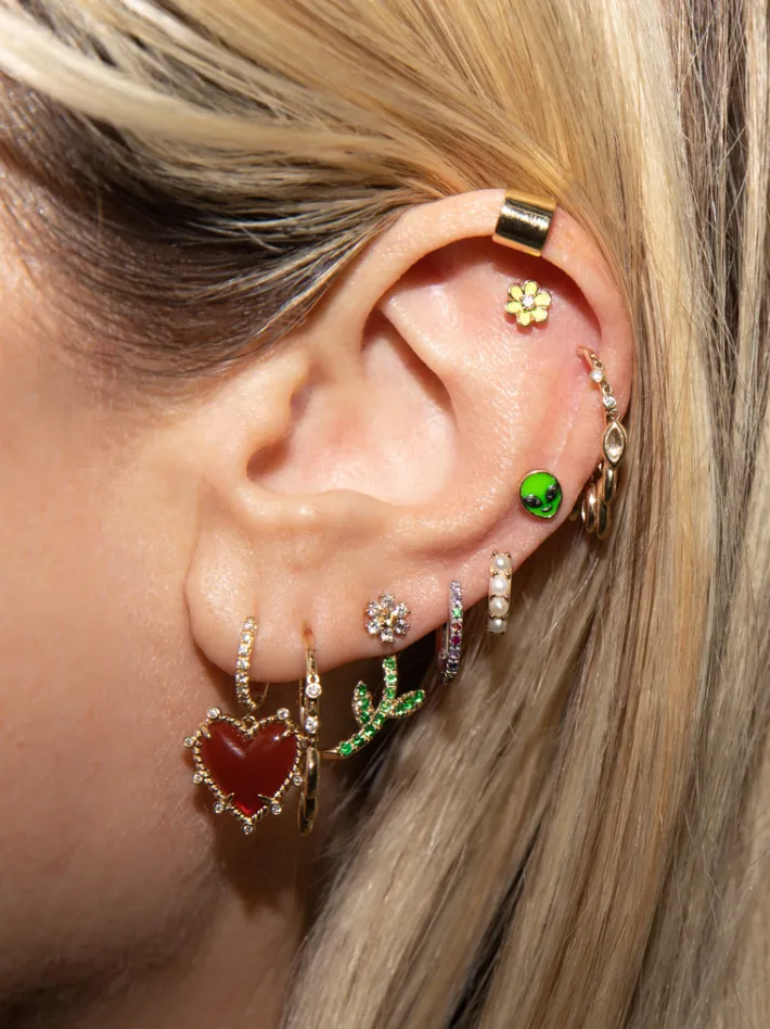 The Last Line Enamel Stud
