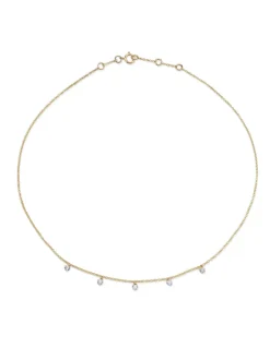 The Last Line Five Solitaire Necklace
