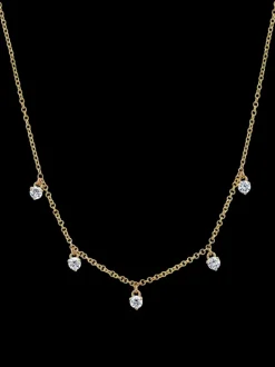 The Last Line Five Solitaire Necklace