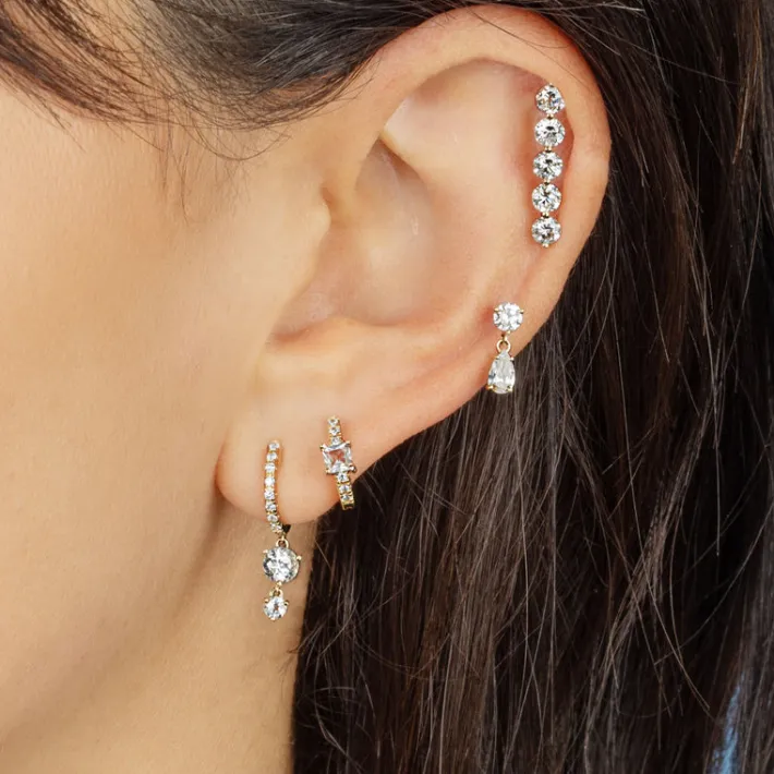 The Last Line Five Stud Earring
