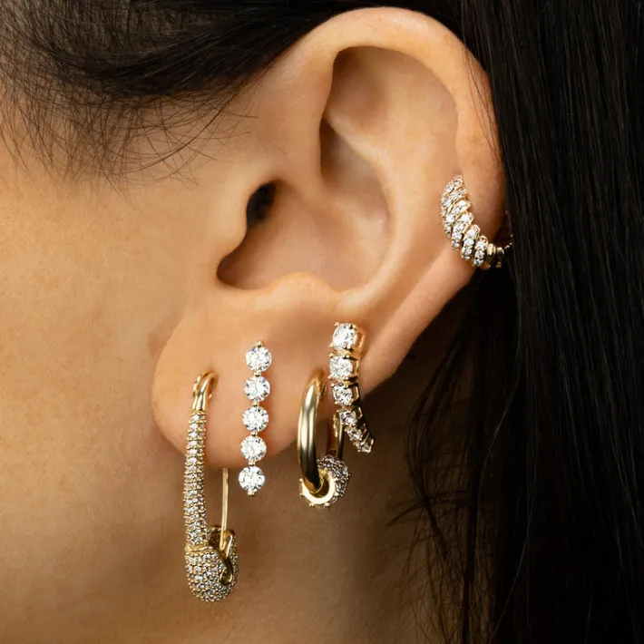 The Last Line Five Stud Earring