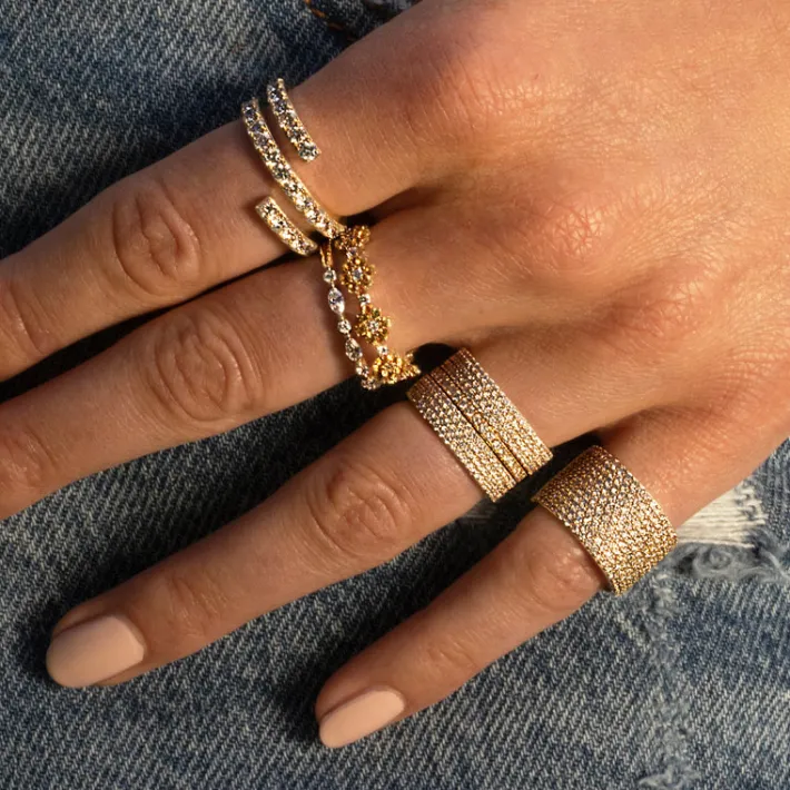 The Last Line Flower Eternity Ring